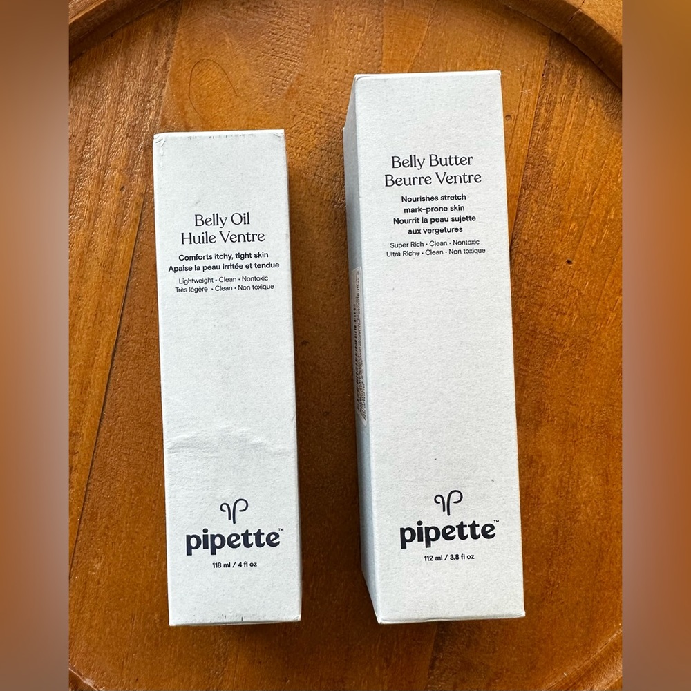 Pipette Belly Butter & Belly Oil - Brand New